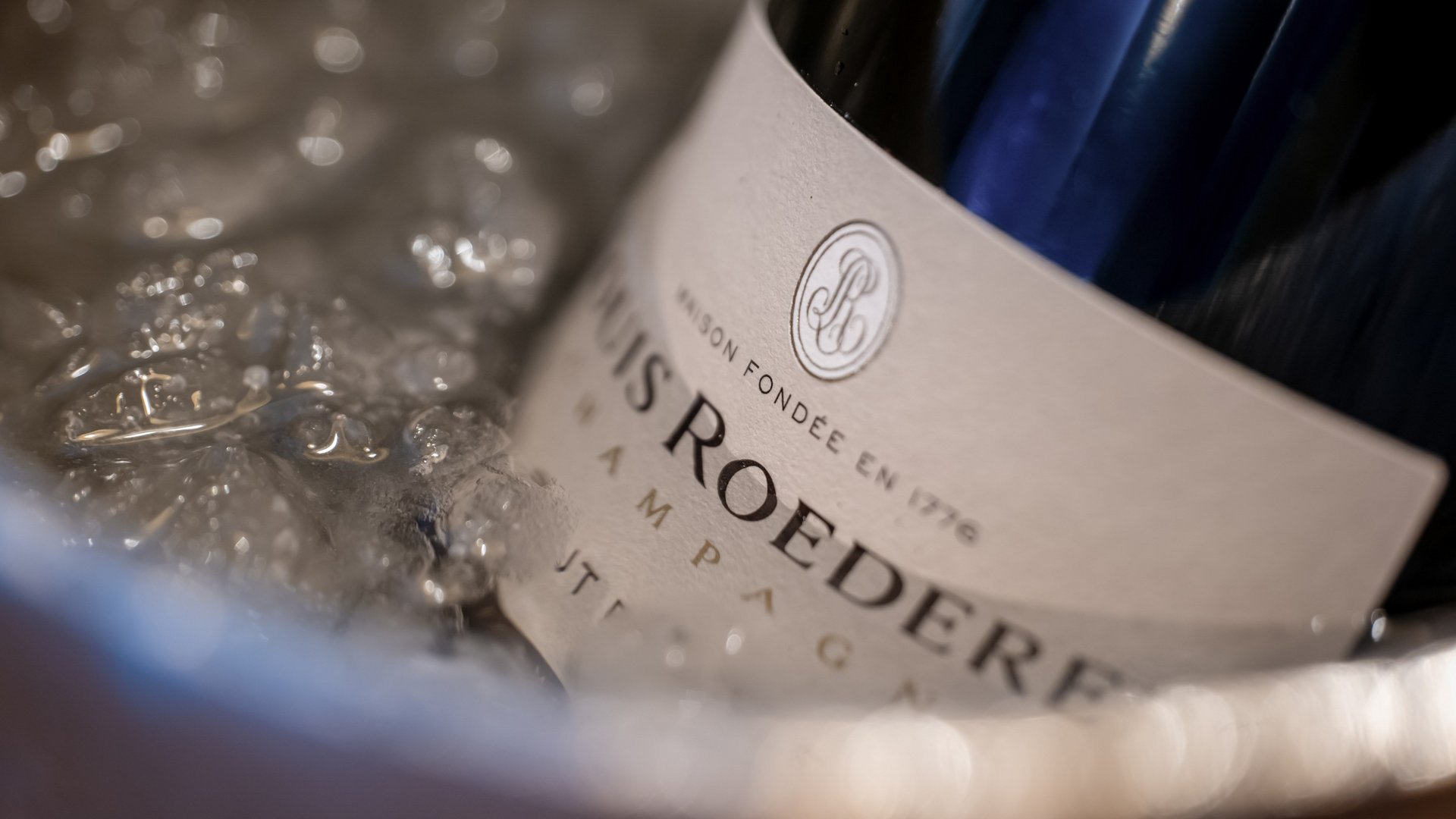 Hotel Sonnenhof Louis Roederer champagne bottle in ice bucket